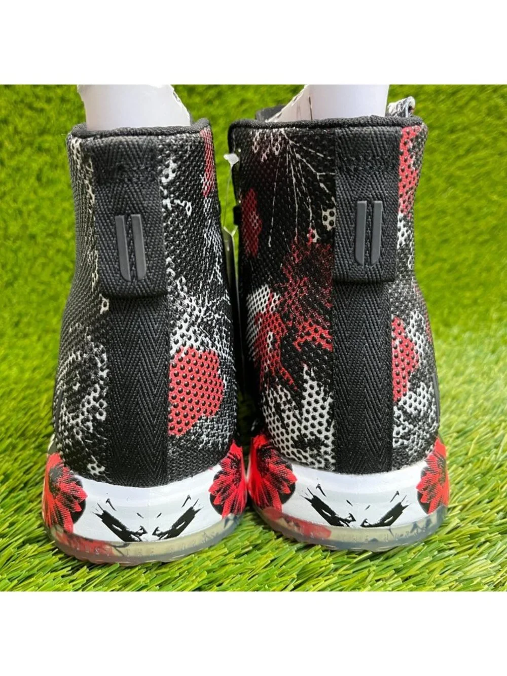 Nobull Outwork High-Top Womens Size 7.5 Black Red Running Training Shoes Sneaker